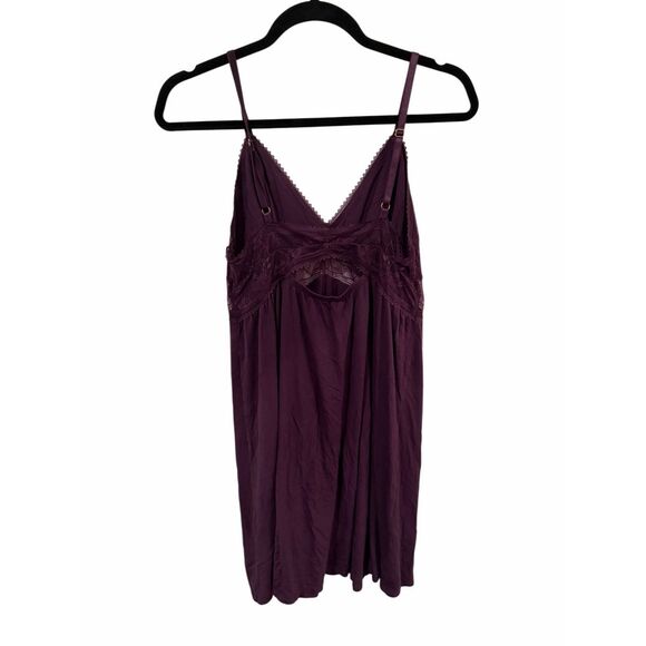 Soma purple cool nights lace night gown- size m - Picture 2 of 6